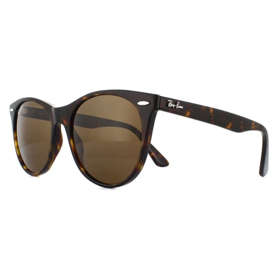 Ray-Ban Gafas de Sol Wayfarer II RB2185 902/57 Rayas Habana Marrón Polarizadas - Image 2