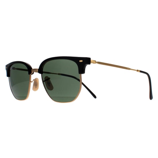 Ray-Ban Cuadradas Unisex Negro sobre Oro Verde RB4416 New Clubmaster - Image 2
