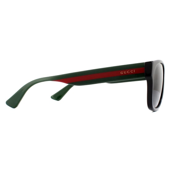 Gucci gafas de sol rectángulo Negro verde rojo gris - Image 4