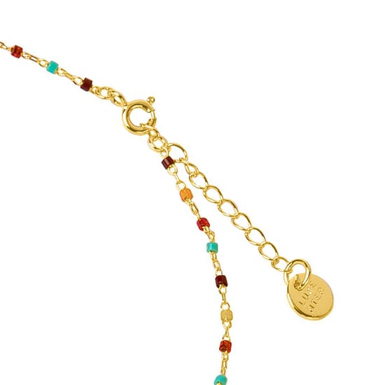Collar Luxenter de Cuarzo Hidrotermal Multicolor acabado en oro amarillo de 18K - Nespo - Image 6