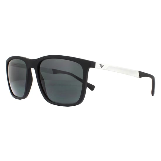 Emporio Armani Gafas de Sol EA4150 506387 Caucho Negro Gris - Image 2