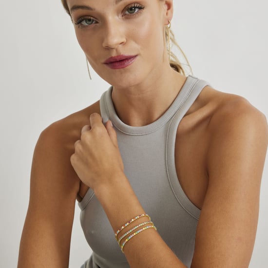 Pulsera Luxenter de Plata de Ley 925 con Circonita Multicolor acabada en oro amarillo de 18K - Tahu - Image 2