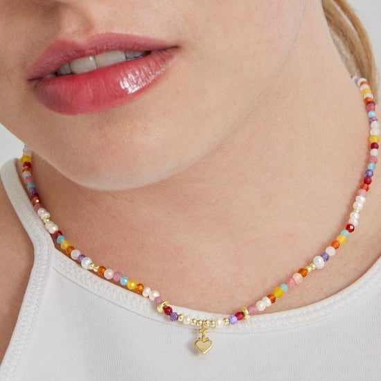 Collar Luxenter de Plata de Ley 925 con Cristal Multicolor acabado en oro amarillo de 18K - Nymox - Image 4