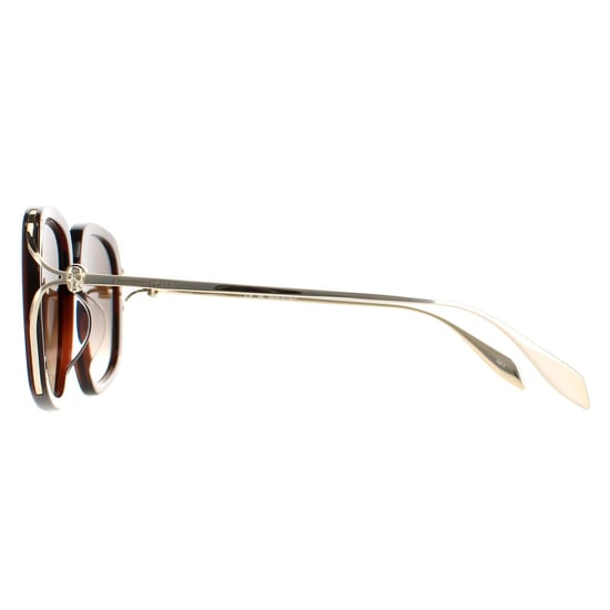 Alexander McQueen Cuadrado Mujer Marrón Oro Marrón Gradiente AM0374S - Image 3
