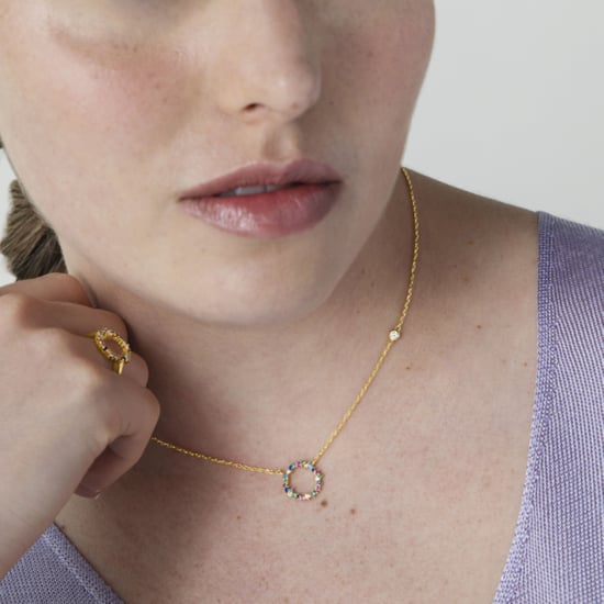 Collar Luxenter de Plata de Ley 925 con Circonita Multicolor acabado en oro amarillo de 18K - Thilak - Image 4