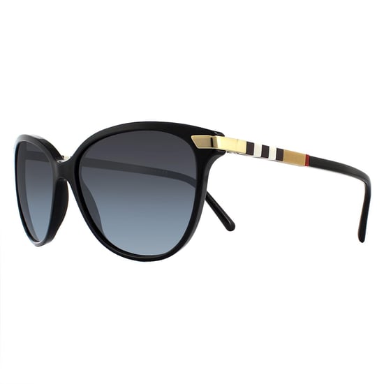 Gafas de sol Burberry Be4216 30018G Negras con detalles dorados Gris degradado - Image 2