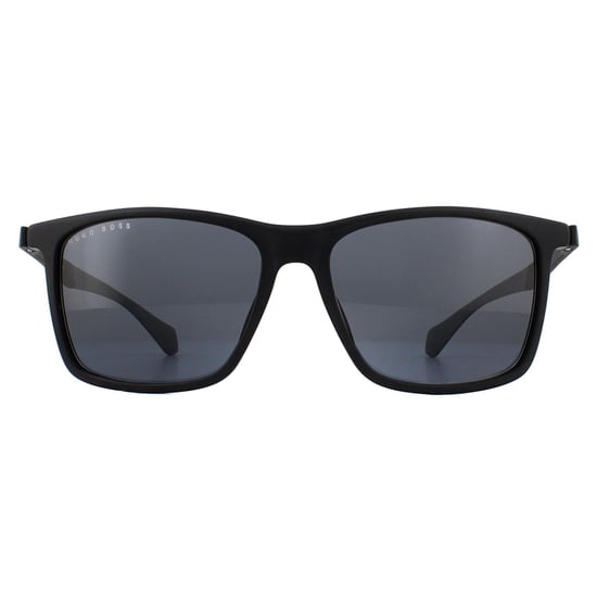 Gafas de sol Hugo Boss Rectangle Hombre negro mate gris - Image 1