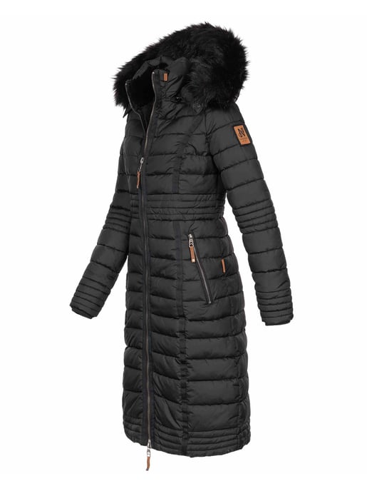 Navahoo Abrigo de Invierno Largo para Mujer Umay – Acolchado con Capucha y Cuello de Pelo Sintético Desmontables - Image 2