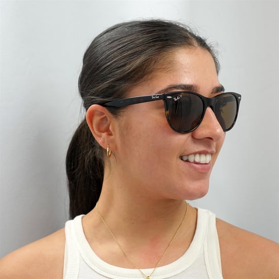 Ray-Ban Gafas de Sol Wayfarer II RB2185 902/57 Rayas Habana Marrón Polarizadas - Image 5