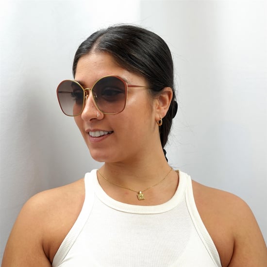Chloe Cuadrado señoras marrón oscuro oro marrón degradado ch0015s - Image 6