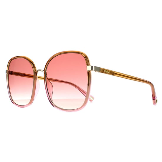 Chloe Square señoras amarillo a rosa desvanecimiento de cristal y oro-rosa gradiente Ch0031s Franky - Image 2