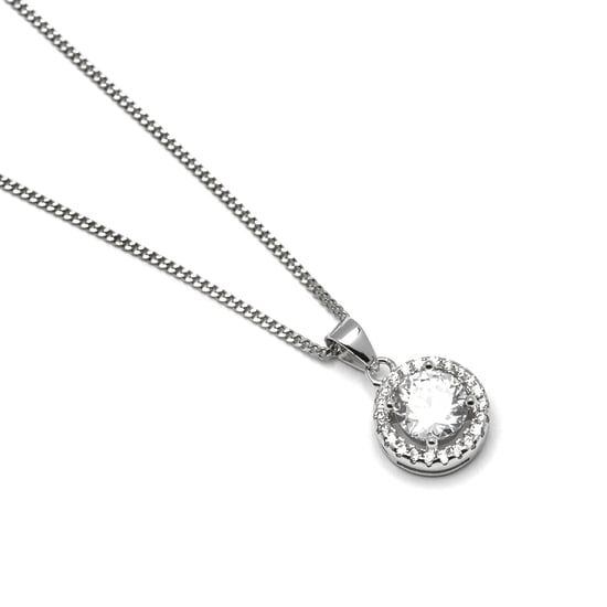 Collar Luxenter, gema de leyenda de plata de ley 925 y circonita brillante con acabado en baño de rodio - Image 5