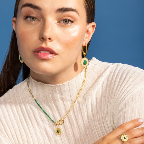 Collar Luxenter de Malaquita acabado en oro amarillo de 18K- Mossir - Image 2