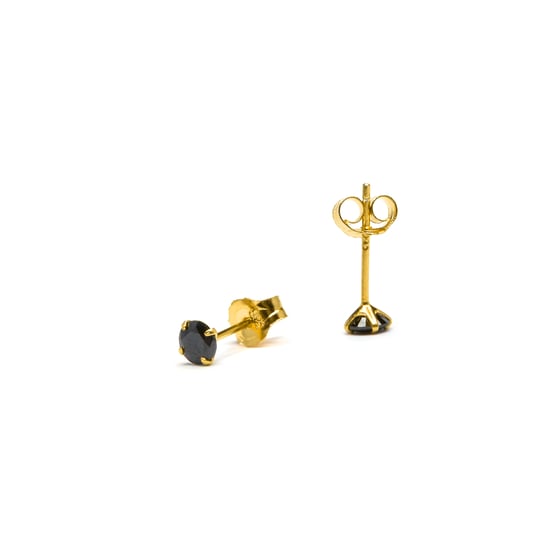 Pendientes Luxenter, otieno de plata de ley 925 y circonita onix acabado baño oro 18K - Image 6