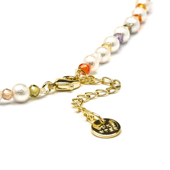 Collar Luxenter  de Cristal Multicolor acabado en oro amarillo de 18K - Amio - Image 6