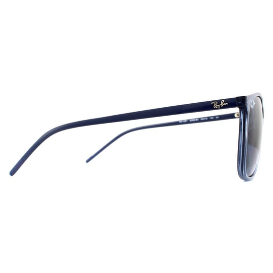 Gafas de sol Ray-Ban Square para hombre en azul transparente con degradado azul - Image 4