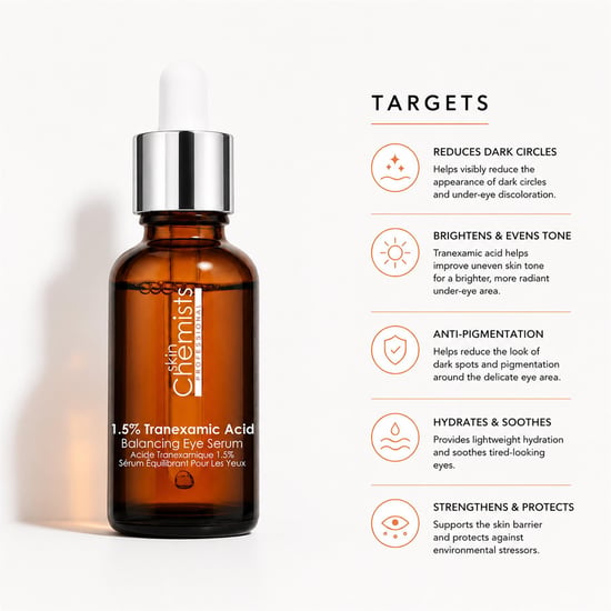 skinChemists Sérum contorno de ojos antiedad equilibrante con ácido tranexámico al 1,5%, 15 ml. - Image 6