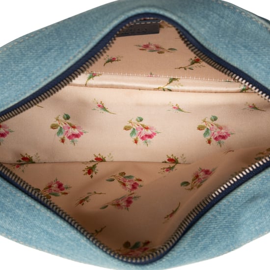 Cruzada Perla Denim Matelassé Gg Marmont Pequeña de Segunda Mano - Image 4