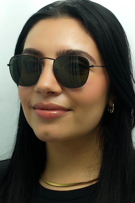Ray-Ban Cuadradas Unisex Negro G-15 Verde RB3857 Frank - Image 6