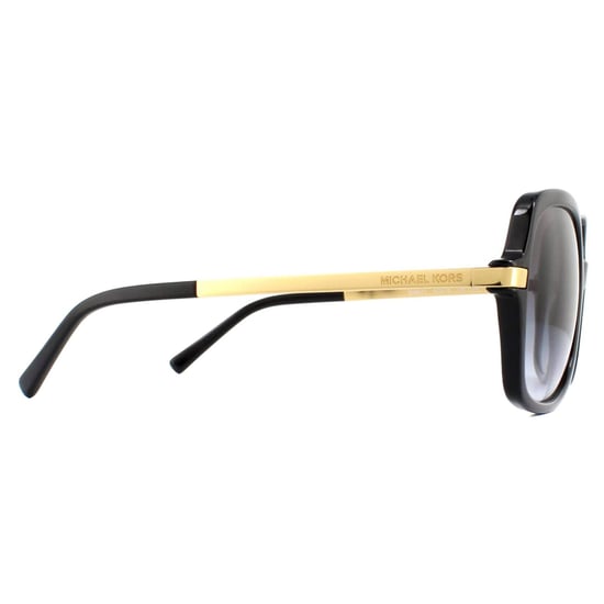 Gafas de sol Michael Kors Square de mujer en degradado negro oro gris claro - Image 4