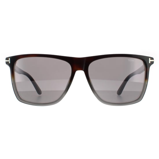 Tom Ford Rectángulo para Hombre Havana Gris Espejo de Color - Image 1