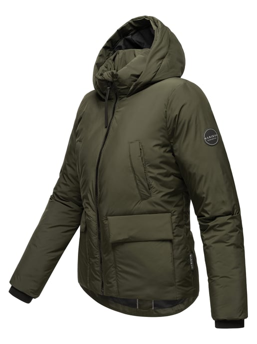 Chaqueta corta de invierno Marikoo con peluche y capucha – Morinaa - Image 4