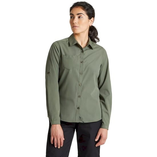 Craghoppers Womens/Ladies Expert Kiwi Long-Sleeved Shirt (Dark Cedar Green) - Image 1