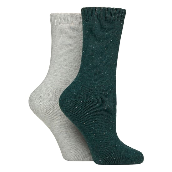 2 Pares de Medias Térmicas para Mujeres | Medias de Senderismo de Lana Mezclada Completamente Acolchadas y Cálidas - Image 1