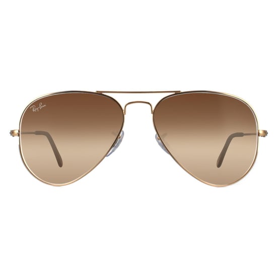 Gafas de sol Ray-Ban Aviator unisex en degradado marrón dorado RB3025 - Image 1