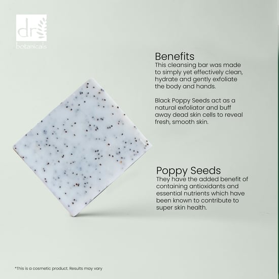 Dr. Botanicals Jabón limpiador antiedad avanzado de fresa y semillas de amapola 100 g - Image 2