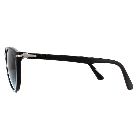 Gafas de sol redondas unisex Persol negras con degradado azul azur - Image 3