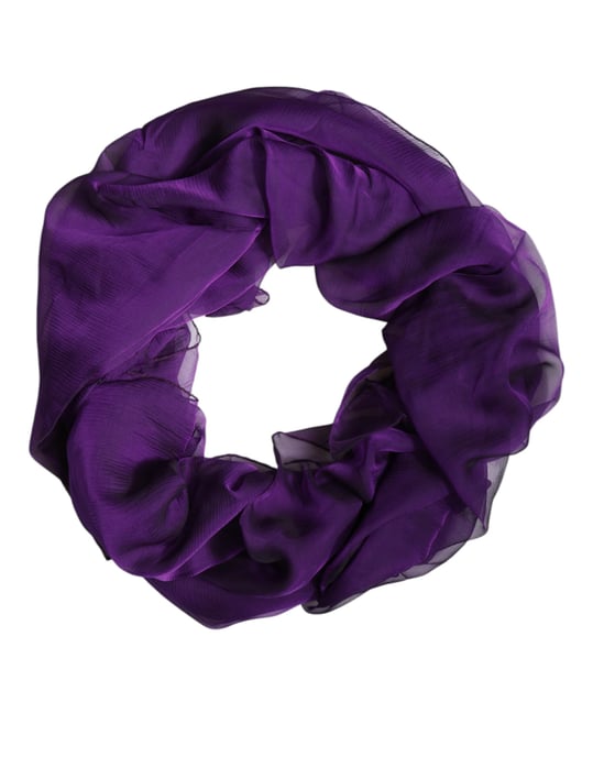 Bufanda de seda púrpura accesorio - Image 1