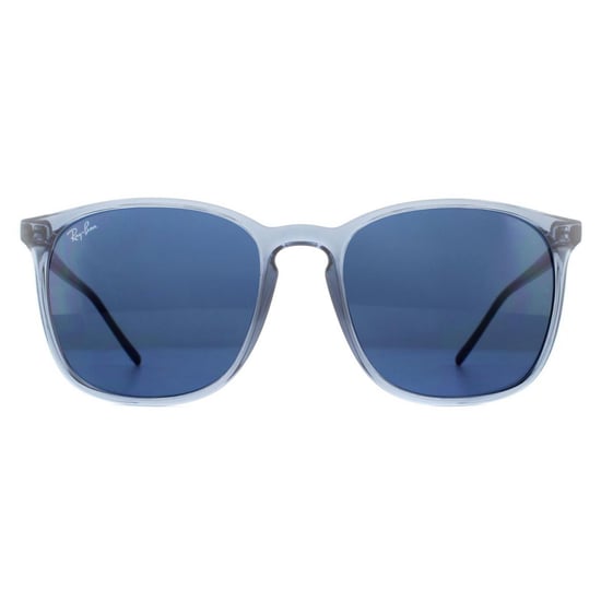 Gafas de sol Ray-Ban Square para hombre en azul transparente con degradado azul - Image 1
