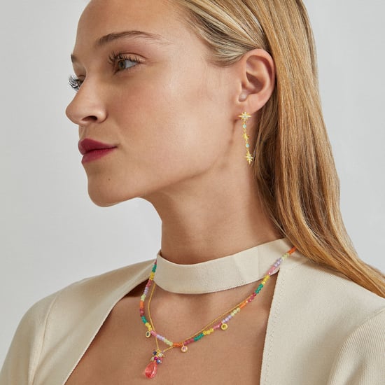 Collar Luxenter de Plata de Ley 925 con Circonita Multicolor acabado en oro amarillo de 18K - Ruane - Image 2