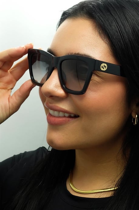 Gucci Cuadrado Mujer Negro Gris Gradiente GG1714S - Image 5