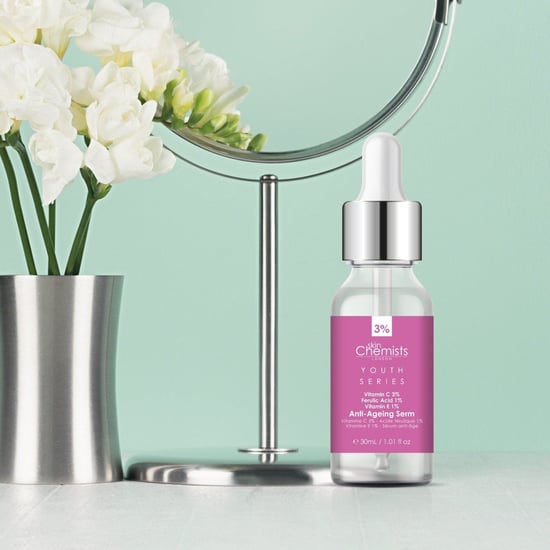 skinChemists Sérum antiedad avanzado con vitamina C al 3%, ácido ferúlico al 1% y vitamina E al 1% (30 ml). - Image 3
