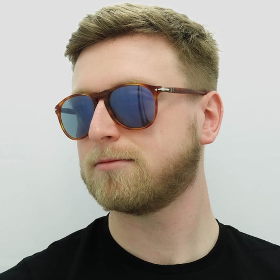 PERSOL Gafas de sol 9649 96/56 Terrier Di Siena Tortoise Azul - Image 5