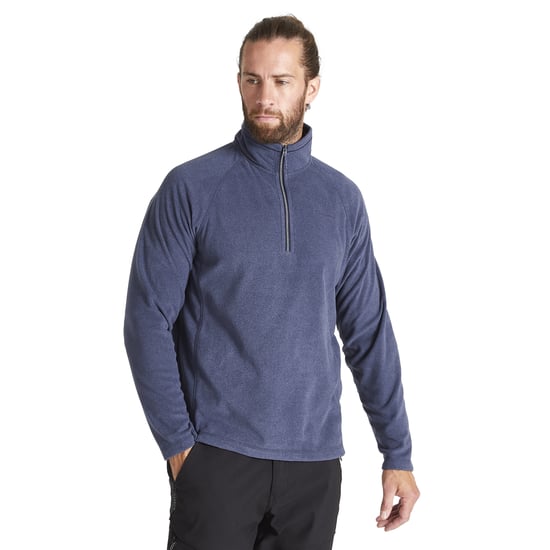Craghoppers Mens Corey VI Half Zip Fleece Top (Blue Navy Marl) - Image 3