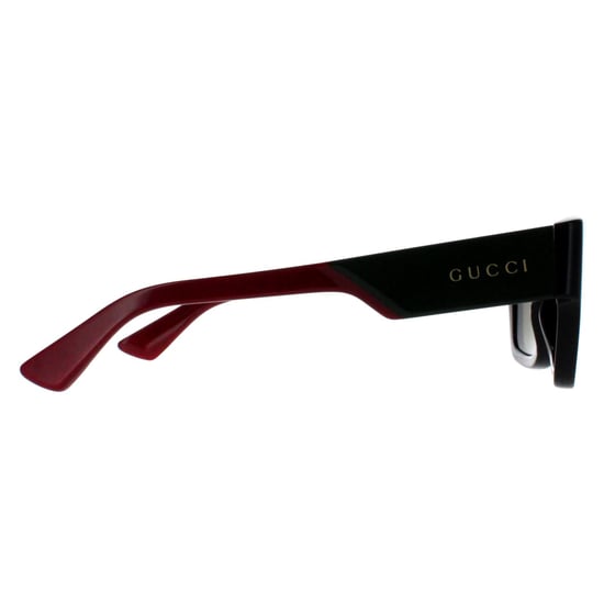 Gucci Square Mens Negro con Verde y Rojo Verde GG1668S - Image 4