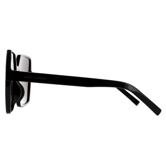 Gafas de sol cuadradas para mujer en negro y gris de Saint Laurent - Image 3