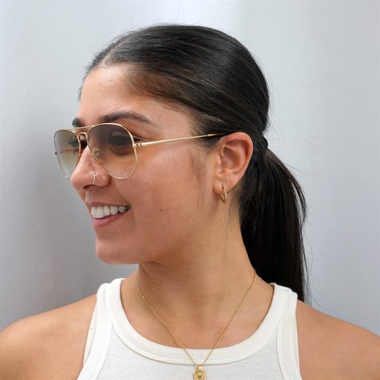 Ray-Ban Gafas de Sol Aviator Metal II RB3689 914751 Gradiente Marrón Dorado - Image 5