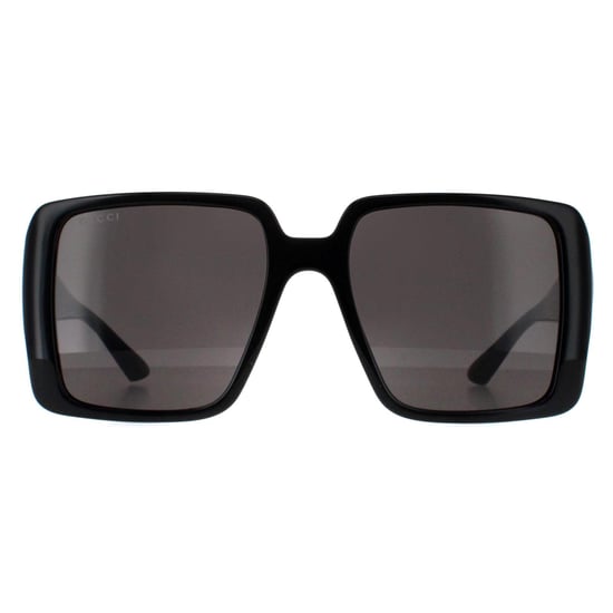 Gucci Cuadrado Mujer Negro con Oro Gris GG1692S - Image 1
