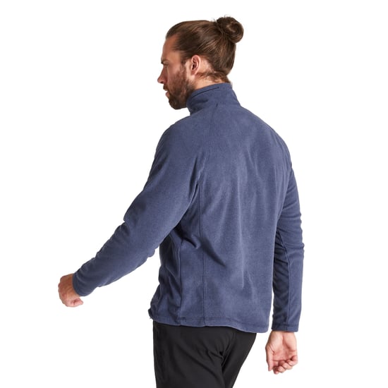 Craghoppers Mens Corey VI Half Zip Fleece Top (Blue Navy Marl) - Image 2