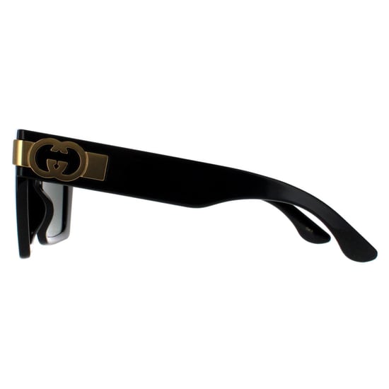 Gucci Cuadrado Mujer Negro con Oro Gris GG1689S - Image 3