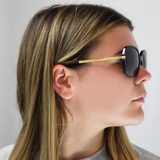 Gafas de sol Michael Kors Square de mujer en degradado negro oro gris claro - Image 6