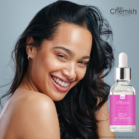 skinChemists Sérum antiedad avanzado con vitamina C al 3%, ácido ferúlico al 1% y vitamina E al 1% (30 ml). - Image 6