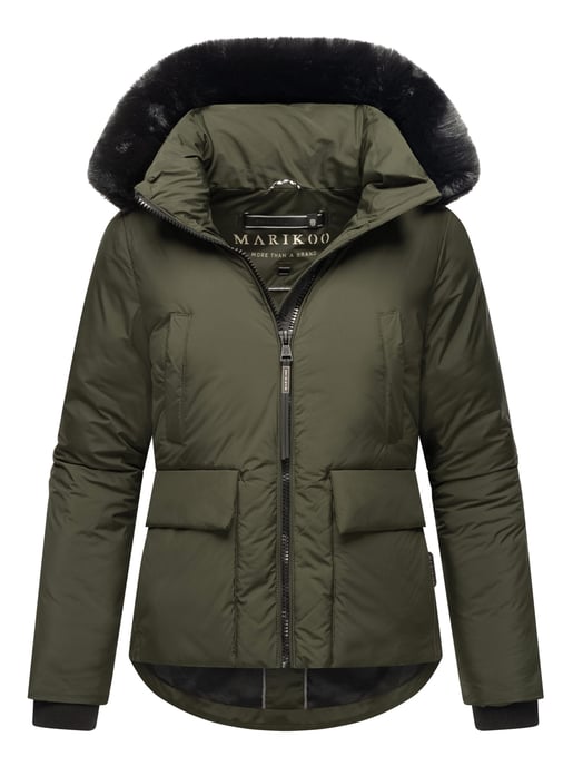 Chaqueta corta de invierno Marikoo con peluche y capucha – Morinaa - Image 1