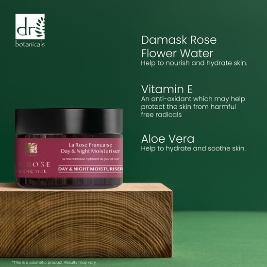 Dr. Botanicals Kit dúo antiedad La Rose Francaise de crema hidratante y sérum para el contorno de ojos - Image 5