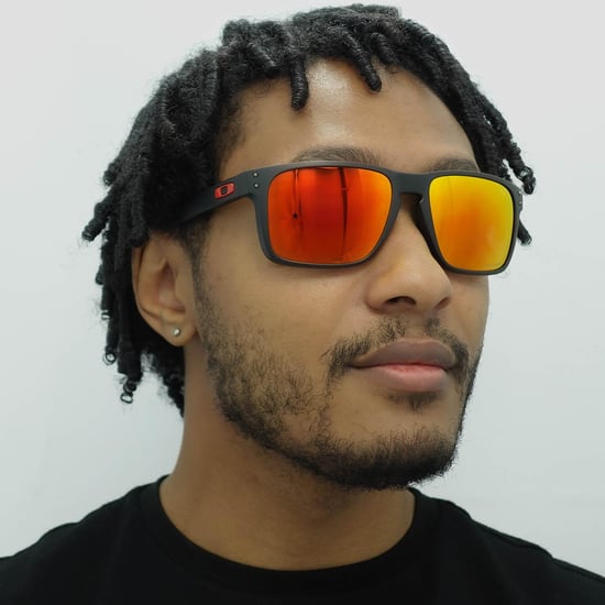 Gafas de sol Oakley Square para hombre Matt Black Prizm Ruby - Image 6