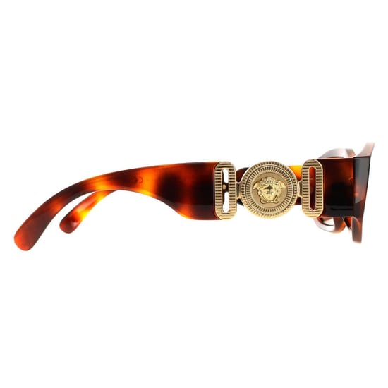 Gafas de sol Versace rectangulares unisex havana marrón oscuro VE4361 - Image 4